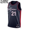 Dres Philadelphia 76ers Joel Embiid Nike 2023-24 City Edition Navy Swingman - Dječji